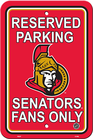 parking ottawa senators nhl sign